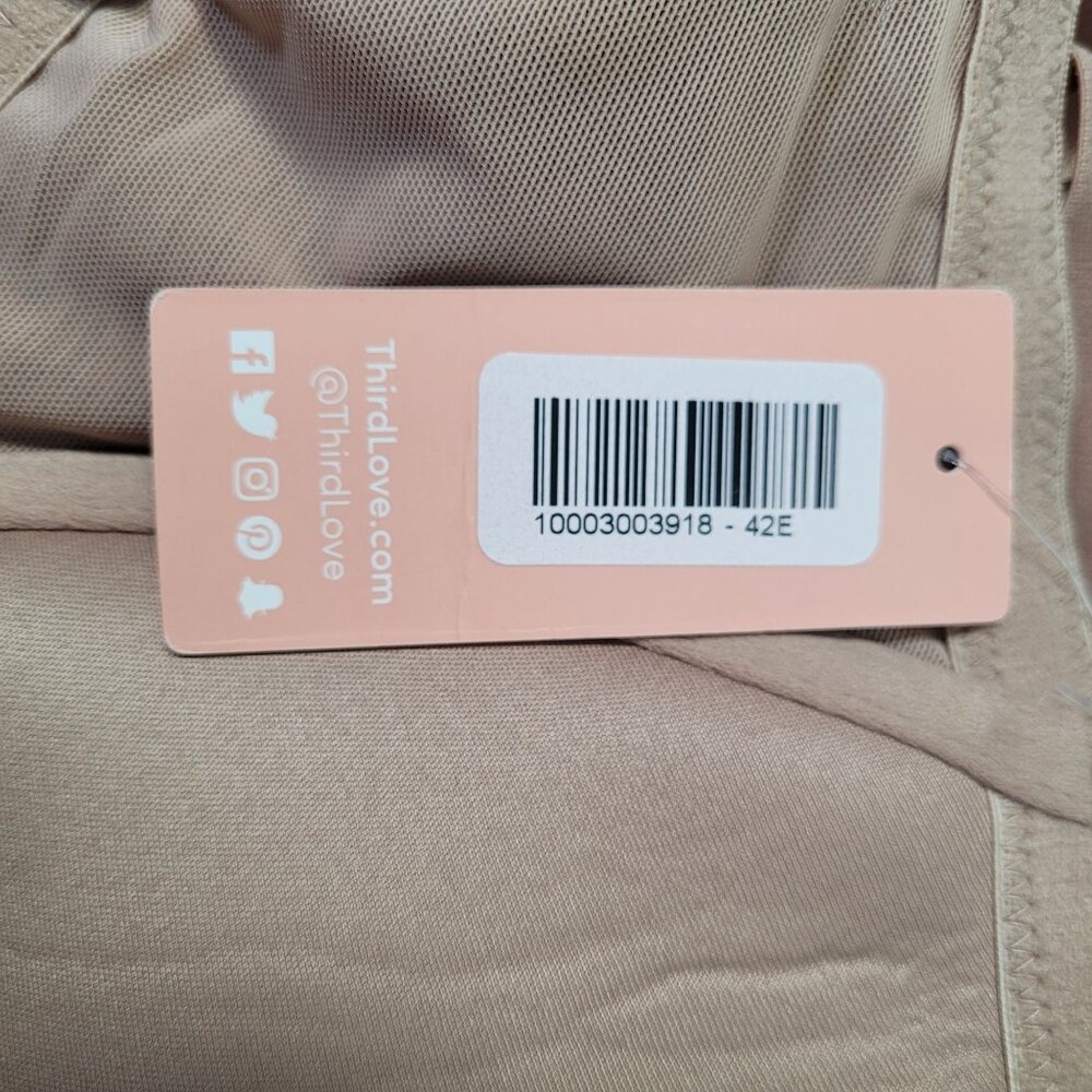ThirdLove Women 24/7 Lace Balconette Bra Underwire Beige Size 42E - Picture 11 of 11
